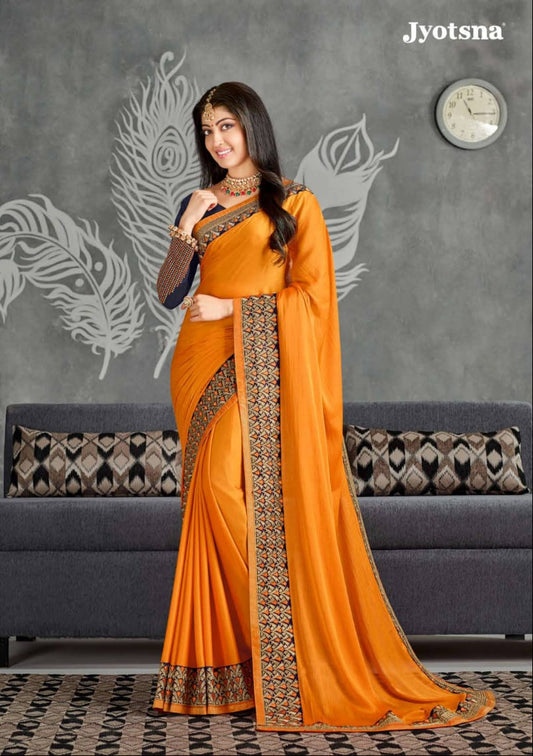 Pratiba Subash Kanjivaram Silk Saree - Orange