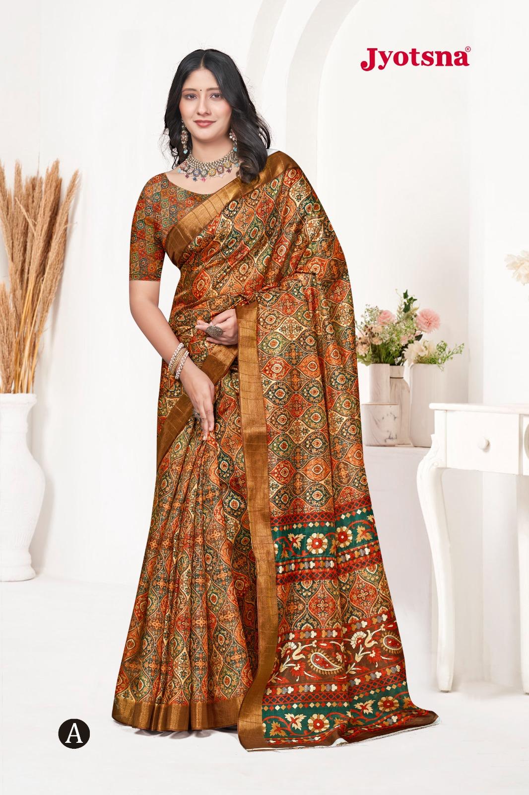 Kalamkari Silk Saree - Chiku