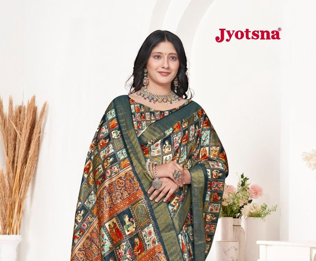 Kalamkari Silk Saree - Green