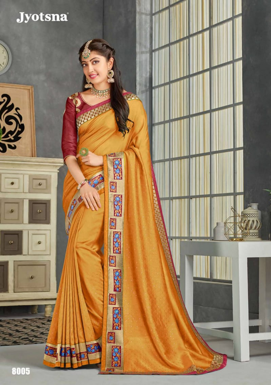 Pratiba Subash Kanjivaram Silk Saree - Yellow