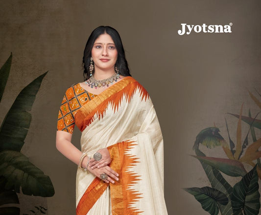 Kalamkari Silk Saree - orange