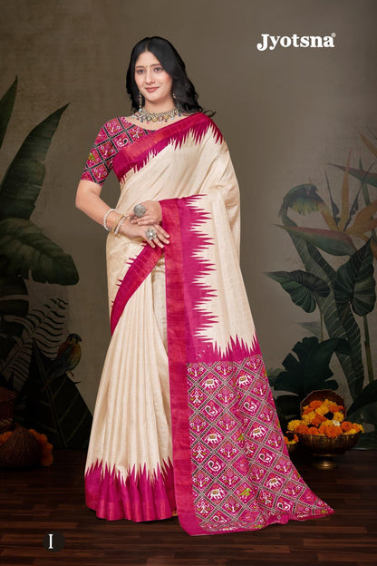 Kalamkari Silk Saree - Pink
