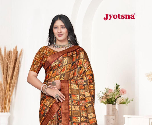 Kalamkari Silk Saree - red