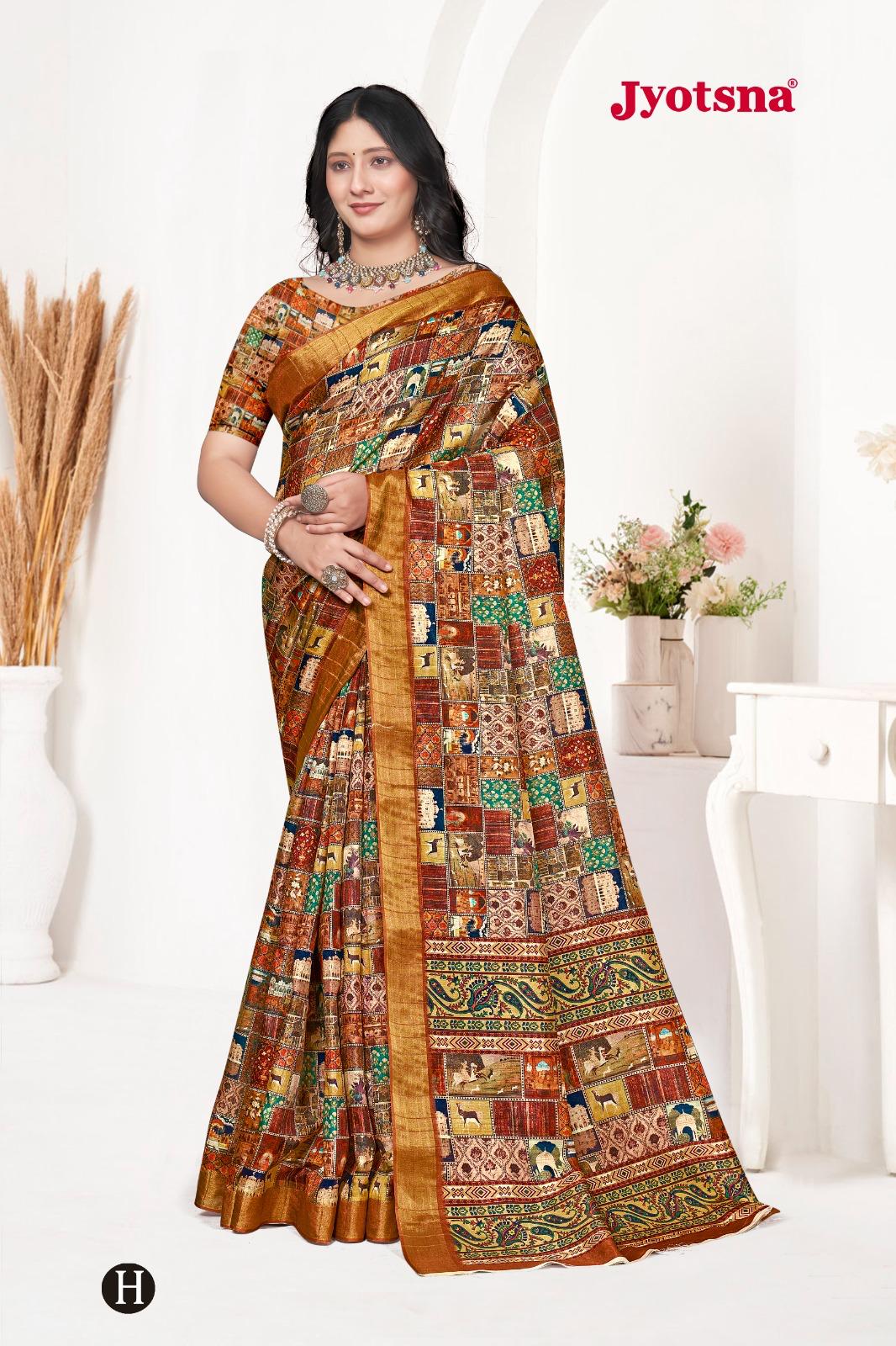 Kalamkari Silk Saree - golden